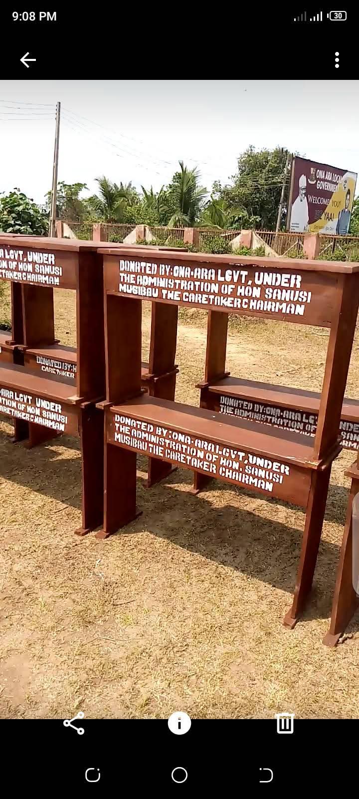 You are currently viewing Hon. Musibau Sanusi Adeshina Boosts Learning Environment with Distribution of Desks and Benches in Ona Ara LG