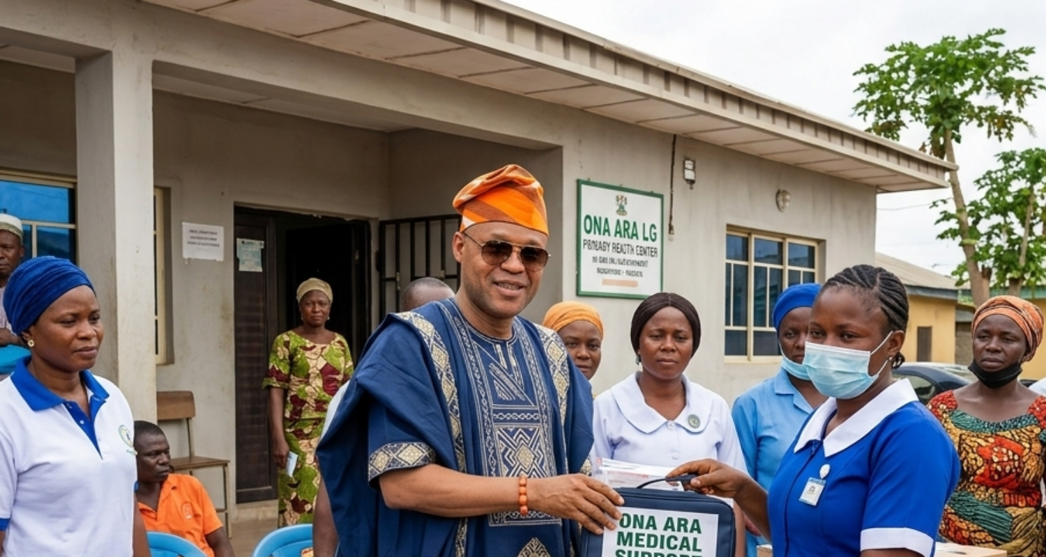 Hon. Musibau Sanusi Adeshina Leads Campaign Against Open Defecation and Upgrades Health Services in Ona Ara LG